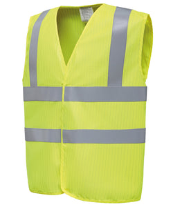 Gilet sans manches anti-statique antidéflagrant haute visibilité (HVW100ASFR)